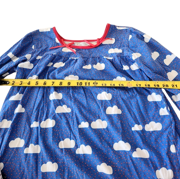 Lot Of Two Girls Nightgowns Navy Blue Clouds Polar Bears Cotton European 10-12 - Picture 3 of 9
